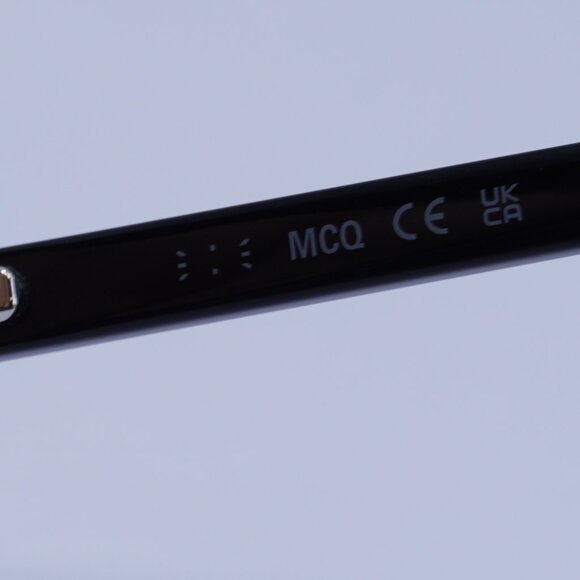 McQ by Alexander McQueen MQ0379O 001 Eyeglasses Black 50mm Square Frame - Picture 8 of 9